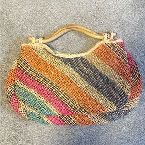Multicolor Woven Women's Bag